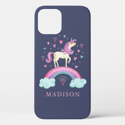 Magisches Rainbow Unicorn Case-Mate iPhone Hülle (Rückseite)