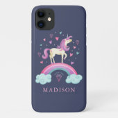 Magisches Rainbow Unicorn Case-Mate iPhone Hülle (Rückseite)
