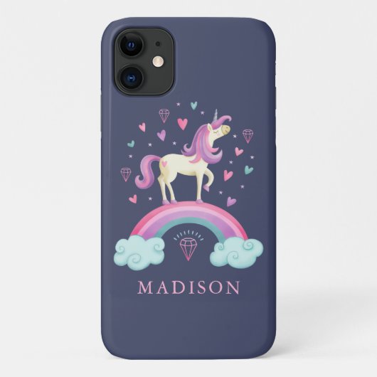 Magisches Rainbow Unicorn Case-Mate iPhone Hülle (Rückseite)