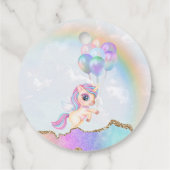 Magisches Rainbow Unicorn Geschenkanhänger (Rückseite)