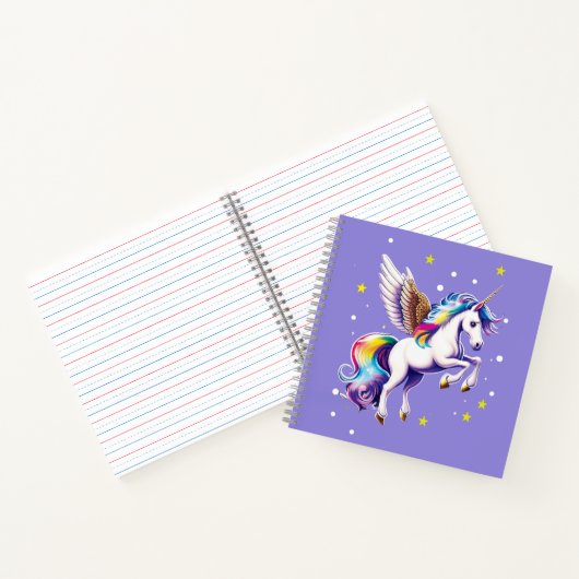 Magisches Rainbow Unicorn Notizblock (Innenseite)
