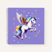 Magisches Rainbow Unicorn Notizblock (Vorderseite)
