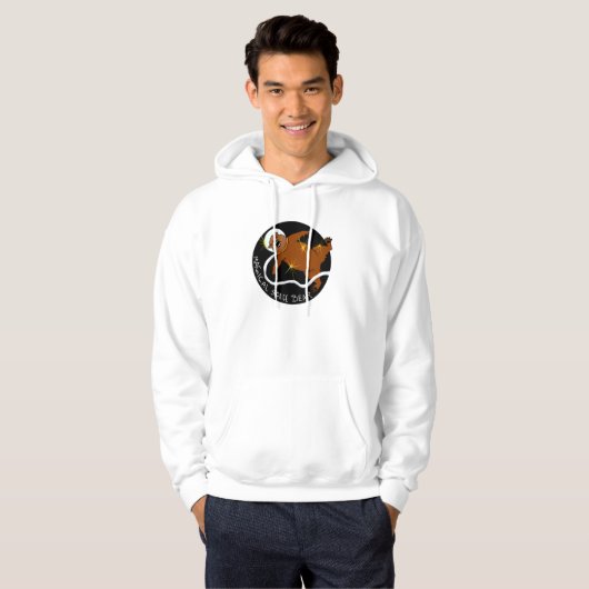 Magisches Raum-Bärn-Sweatshirt Hoodie (Vorne ganz)
