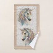magisches Regenbogen-Einhorn Badhandtuch Set (Handtuch)