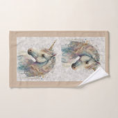 magisches Regenbogen-Einhorn Badhandtuch Set (Handtuch)