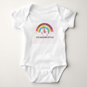 Magisches Regenbogen-Einhorn-Design für Babys  Baby Strampler