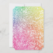 Magisches Regenbogen Einhorn Niedlich Girly Party Einladung (Rückseite)