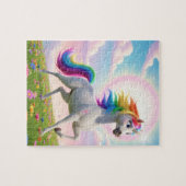 Magisches Regenbogen-Einhorn Puzzle (Horizontal)