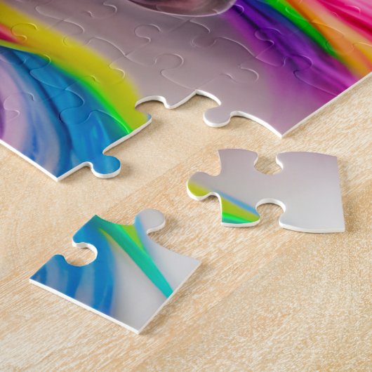 Magisches Regenbogen Unicorn Land Jigsaw Puzzle (Seite)