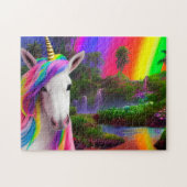Magisches Regenbogen Unicorn Land Jigsaw Puzzle (Horizontal)