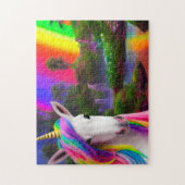Magisches Regenbogen Unicorn Land Jigsaw Puzzle (Vertikal)