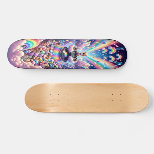 Magisches Regenbogenfestival Skateboard (Horizontal)