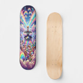 Magisches Regenbogenfestival Skateboard (Vorderseite)