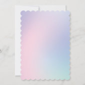 Magisches Regenbogengradienten 1. Party Einladung (Rückseite)