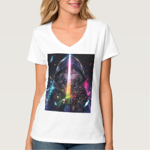 Magisches Regenbogenschwert-Anime-Girl T-Shirt
