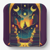 Magisches Reich der Bücher 2 Pappteller (Vorderseite)