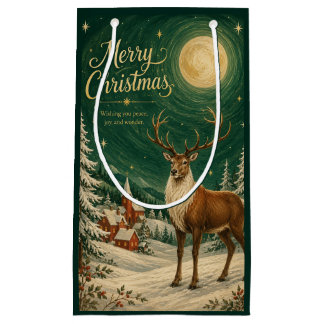 Magisches Rentier-Wintermondlicht Kleine Geschenktüte