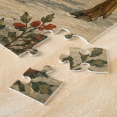 Magisches Rentier-Wintermondlicht Puzzle (Seite)
