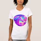 Magisches Rosa Einhorn T-Shirt (Vorderseite)