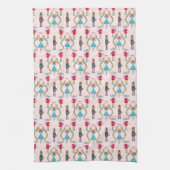 Magisches, rosa Muster Geschirrtuch (Vertikal)