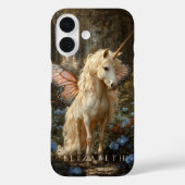 Magisches Rosa Schmetterling Flügeldrachen Einhorn Case-Mate iPhone Hülle (Rückseite)