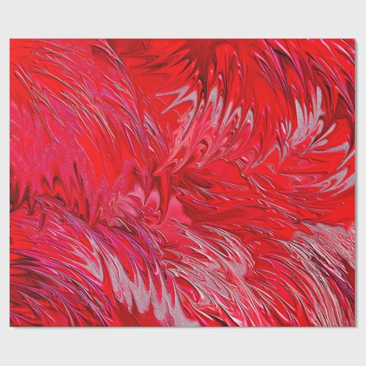 Magisches Rot Geschenkpapier (Flach)