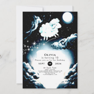 Magisches Schaf zum Geburtstag Einladung