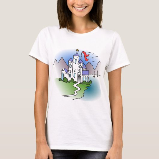 Magisches Schloss T-Shirt (Vorderseite)