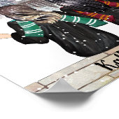 Magisches Schlossassistent Portrait, Wizards Print Poster (Ecke)