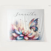 Magisches Schmetterlingsfoto Hintergrund des Party Wandteppich (Vorderseite (Horizontal))