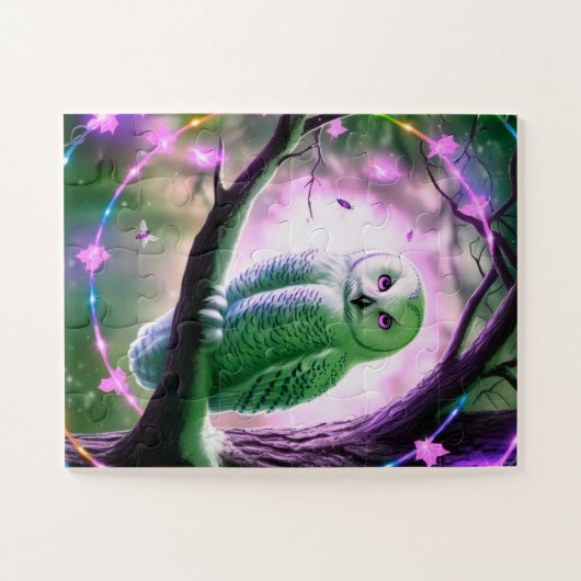Magisches Schneeauuling im Baum Puzzle (Horizontal)