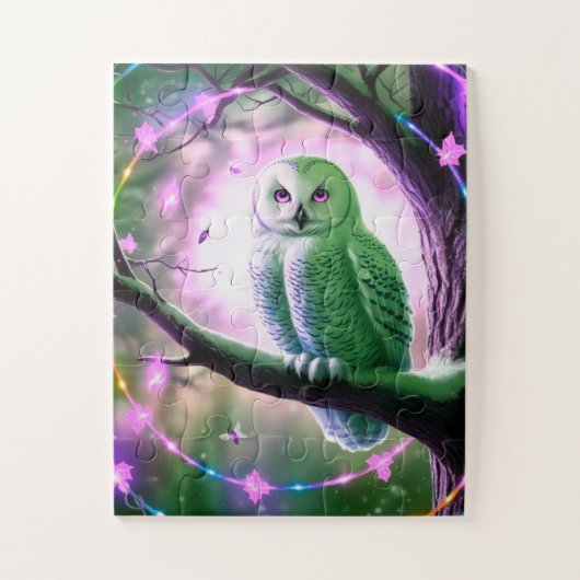 Magisches Schneeauuling im Baum Puzzle (Vertikal)