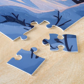 Magisches Schneeschloss Winter Wunderland Puzzle (Seite)