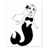 Magisches Schwimmen Meerjungfrau Girl Schwanz Ozea Gummistempel (Prägung)