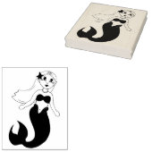 Magisches Schwimmen Meerjungfrau Girl Schwanz Ozea Gummistempel (Stempel)