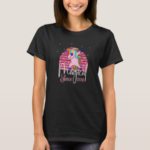 Magisches seit 2018 Dabbing Einhorn Geburtstag Vin T-Shirt