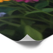 Magisches Sommergarten Acrylposter Poster (Ecke)