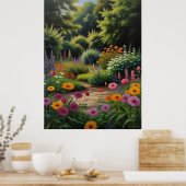 Magisches Sommergarten Acrylposter Poster (Küche)