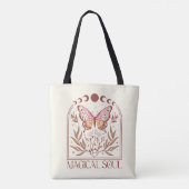 Magisches Soul Boho Butterfly Hellgelbes Halloween Tasche (Rückseite)