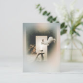 Magisches Surreales Tee mit weißem Sonnenschein Postkarte (Stehend Vorderseite)