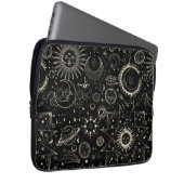 Magisches Tarot Astrologie boho Himmelsmuster Laptopschutzhülle (Vorne Rechts)