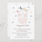 Magisches Team | Einladung zum Geburtstag (Vorne/Hinten)