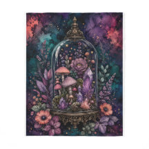Magisches Terrarium Kristall und Pilz Whimsigoth