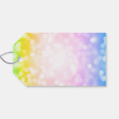 Magisches Unicorn Rainbow Kindergeburtstag Party Geschenkanhänger (Rückseite Horizontal)
