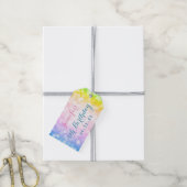 Magisches Unicorn Rainbow Kindergeburtstag Party Geschenkanhänger (Mit Garn)
