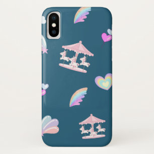Magisches Unicorn-Regenbogenkarussell Geburtstag Case-Mate iPhone Hülle
