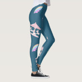 Magisches Unicorn-Regenbogenkarussell Geburtstag Leggings (Rechts)