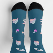 Magisches Unicorn-Regenbogenkarussell Geburtstag Socken (Oben)