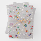 Magisches Universum Grau Geschenkpapier Set (Beispiel)