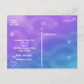 Magisches Unterwasser Geburtstag Postkarte Einladu (Rückseite)